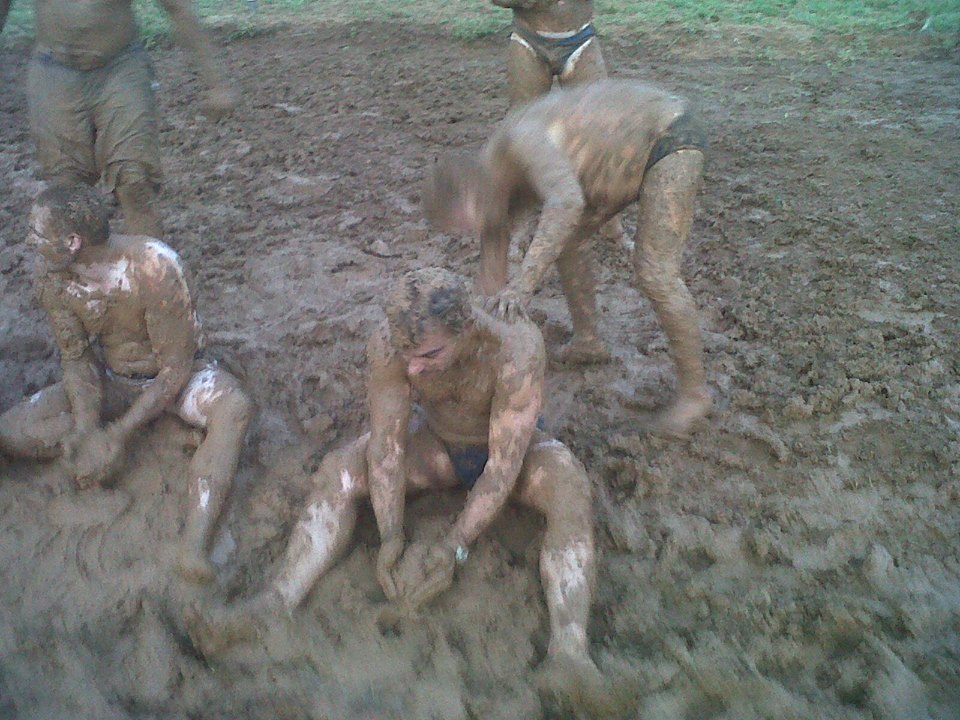 Have some great bachelors fun in the mud